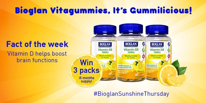 PocketOffers's tweet photo. Follow + RT @BioglanUK to #win 3 packs of VitaGummies Vitamin D3 😇🙌 Tag a friend too! https://t.co/XlLikqb9NT