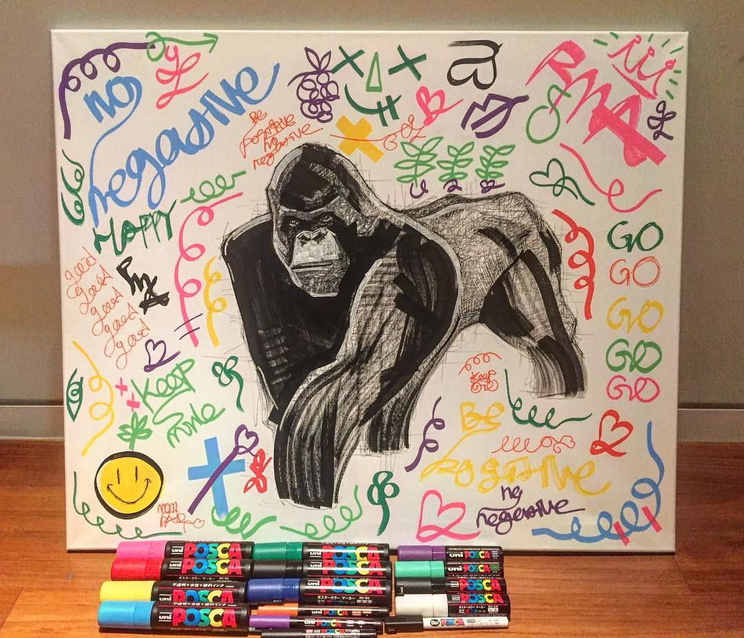 SGBIGSTAR's tweet photo. [ FEELDOG Instagram update ] 

#posca 펜으로 첫작업 @/posca_kr 🙏🏻감사합니다 #근데이펜좀대박이네 @/fxxl_art #uni #mitubishiうますぎ ごれ.. https://t.co/6ODXjOJb2l