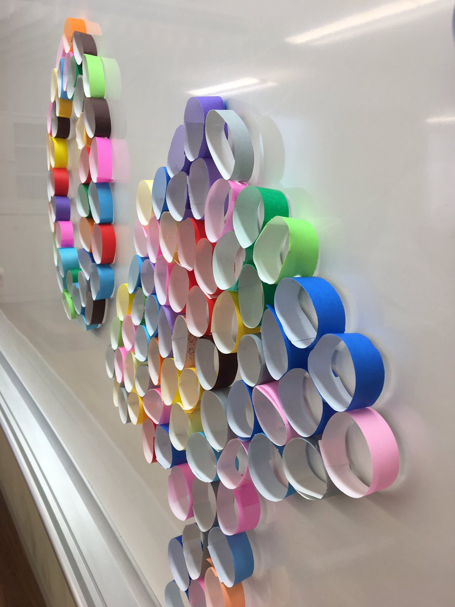 Anzutann 激務 A Twitteren 折り紙輪っかで飾り作り W フリースクール