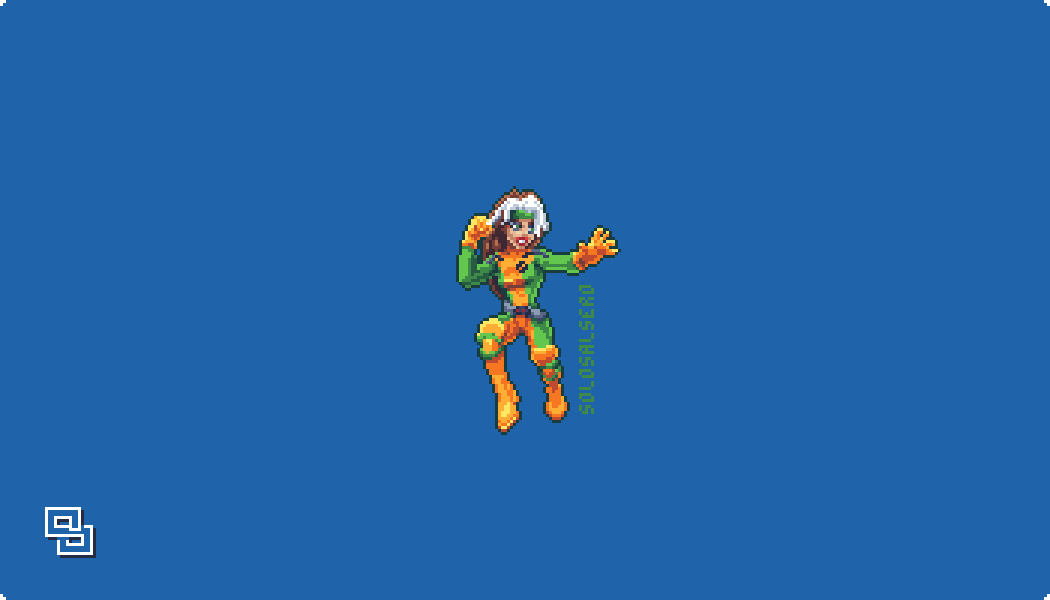 #Rogue from #Xmen 

#SoloSalsero #pixel_dailies <a href="/Pixel_Dailies/">Pixel Dailies</a> <a href="/aseprite/">Aseprite</a> #pixelart #gamedev #indiedev #gamedesign #pixel #EDG32 <a href="/ENDESGA/">END</a>