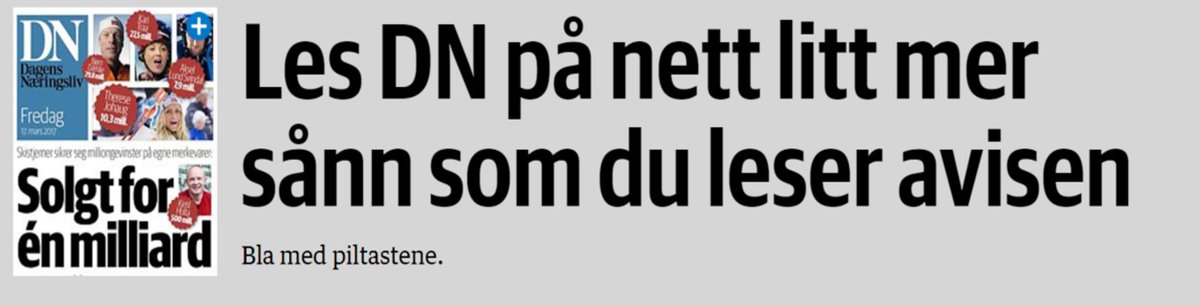 Snakk om å gå bakover i tid og ikke ha knekket digitalkoden! Nei, jeg vil ikke lese "avis på nett" som  jeg leste den på papir #fail <a href="/DN_no/">Dagens Næringsliv</a>