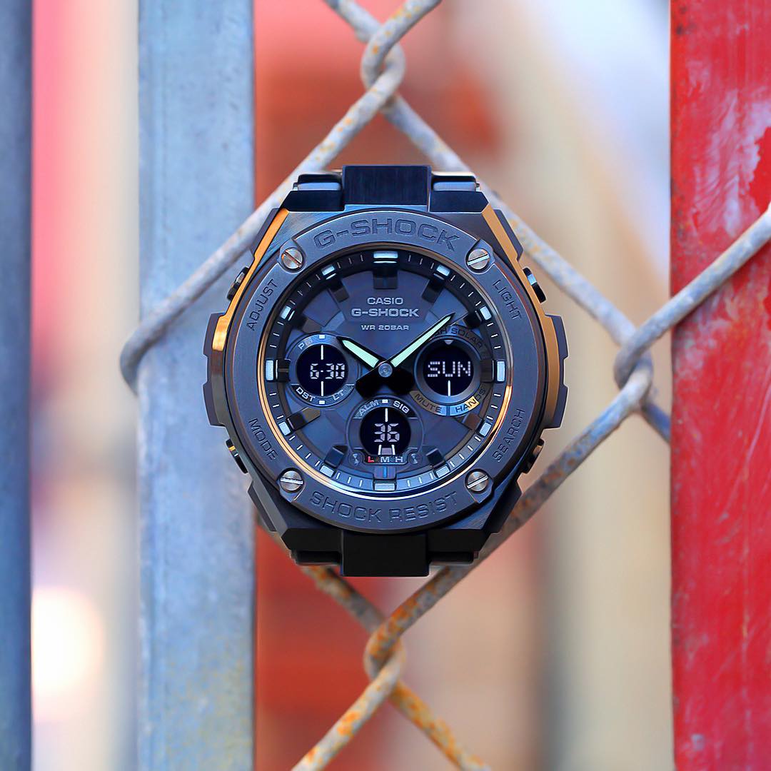 ソーラー腕時計・G-SHOCK/デジアナ/ステンレス/BLK/BLK//電波 G