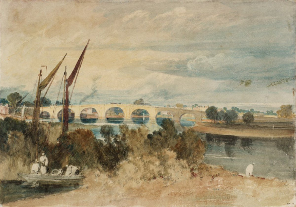 ChiswickPier's tweet photo. JMW Turner lived in #Brentford as a boy where his uncle ran a pub. He made his first sketches here, many involving the #Thames #ThamesFacts https://t.co/2UMzv7teZV