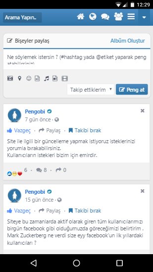 pengobi.com mobil uyumu ile uygulamalardan daha hızlı ve daha stabil 
#pengobi Türkiyenin sosyal paylaşım sitesi