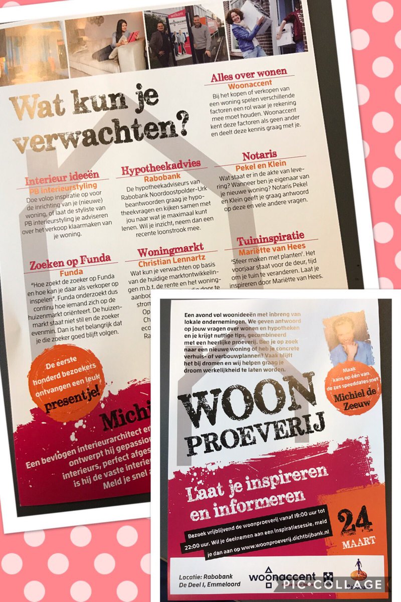 @RaboNopUrk <a href="/WoonaccentNOP/">Woonaccent Emmeloord</a> Woonproeverij aanstaande vrijdag 24 maart #19:00-22:00uur @laatjeinspirereneninformeren lokatie @Rabo Deel 1