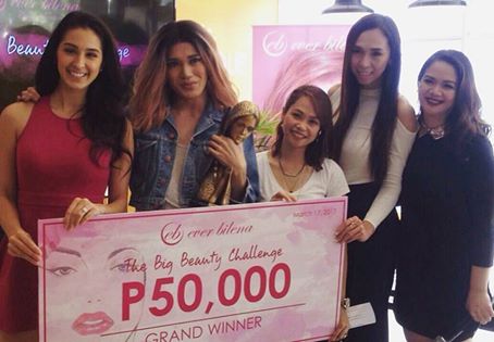 FuentesManila's tweet photo. Say hello to #EBBigBeautyChallenge grand winner Min Ortiz. Congratulations! #EverBilena #GrandFaceOff https://t.co/HekRMdAyn0