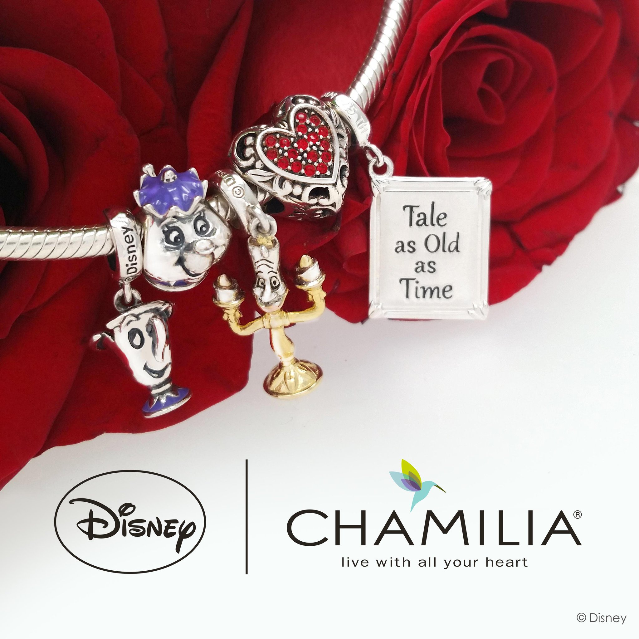 Chamilia Beauty and the Beast charms 