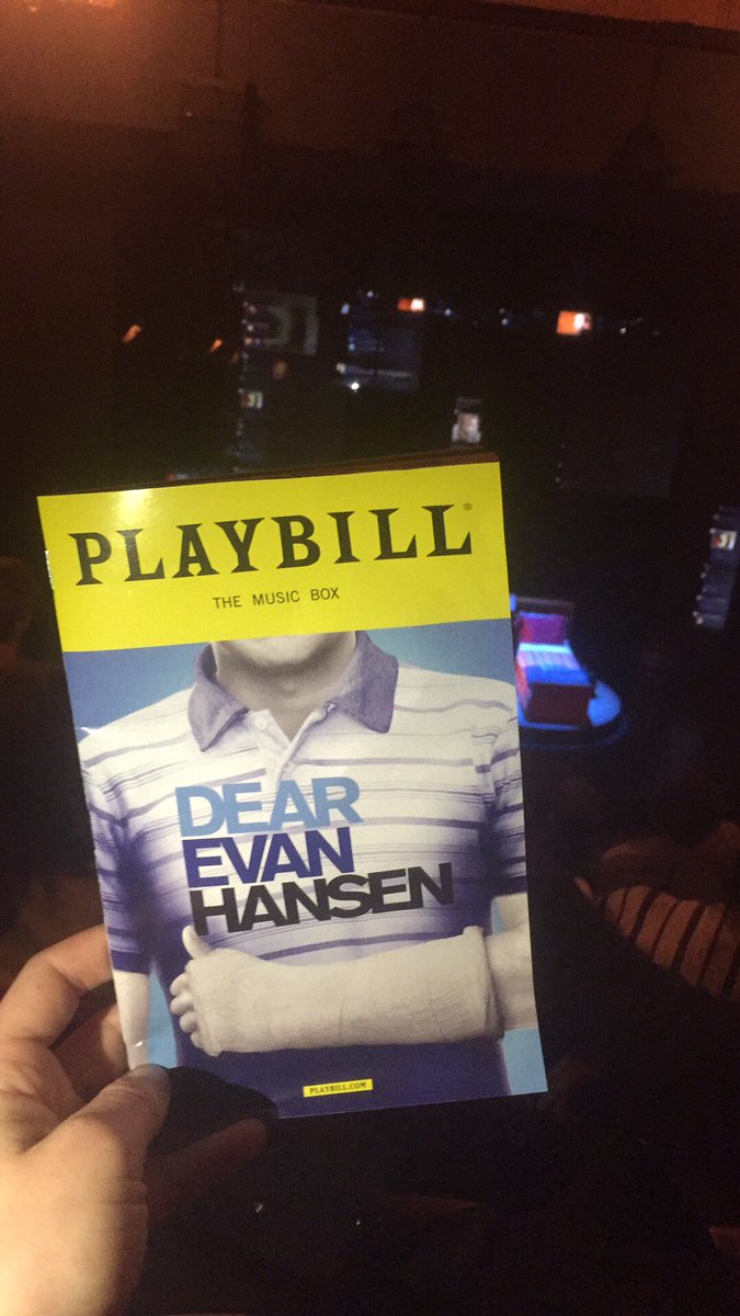 natjlloyd's tweet photo. thank you @DearEvanHansen for the best night ever!! 💓💓💓 https://t.co/YEXf6xb9Ir
