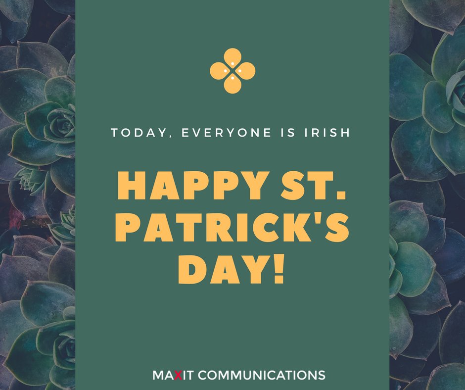 patfivaz's tweet photo. Happy St Patrick's Day from the Maxit team #StPatricksDay #MaxitCommunications #VirtualAssistant #VA #PA #Business #Strategy #Marketing https://t.co/74fOheRxYN