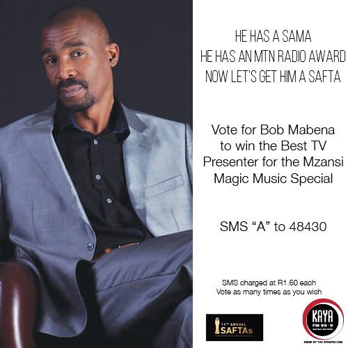 KayaOnAir's tweet image. Let's get #TheJammer his well deserved Golden Horn. Voting is still open until tomorrow. SMS "A" to 48430. #JammerSAFTA #SAFTAs11