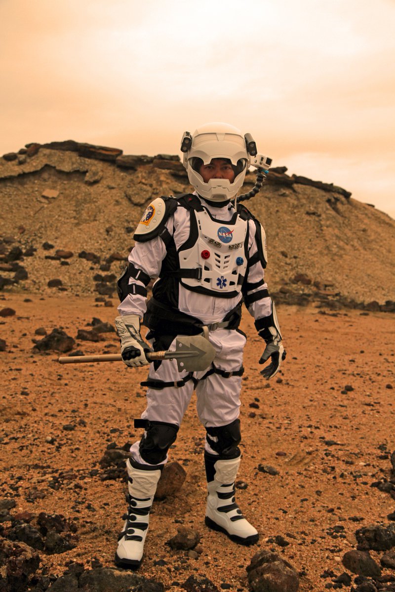 EngArtworx's tweet photo. Futuristic #NASA #Spacesuit mashup from Professional to Entertainment Industry. #EVA #Outerspace #Mars #Moon https://t.co/QHzzDIh89u