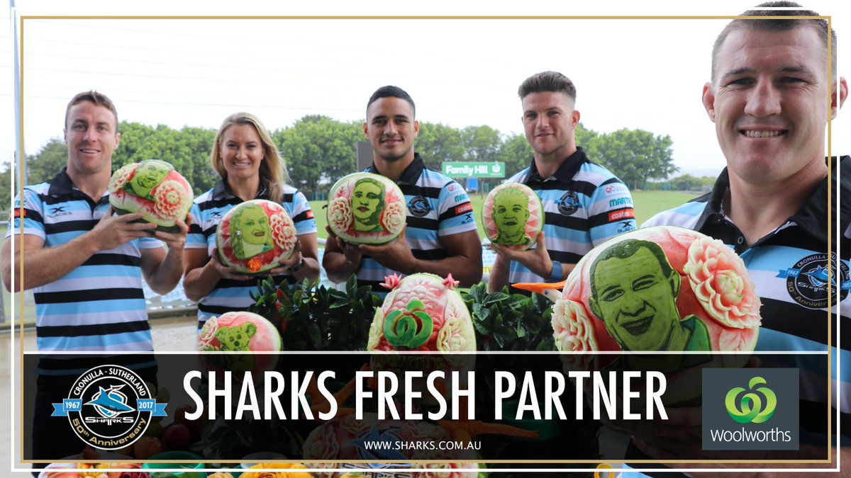cronullasharks's tweet photo. We're proud to announce that @woolworths have joined our family as our 'Fresh Partner'. 

WATCH: https://t.co/OfwsoD47K9 

#SharksForever 🦈 https://t.co/Y5sI5igNJ0