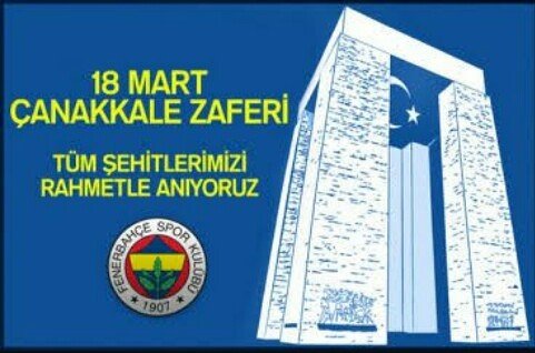 18 Mart 1915 Çanakkale Zaferi'nin 102.Yılını kutluyor. Tüm şehitlerimizi Rahmet ve saygı ile anıyoruz... #BizÇanakkaleyiz