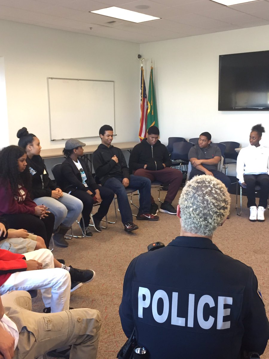 TacRainingHOPE's tweet photo. Dialogue Series with Law Enforcement. National Keystone Project Day with Tacoma PD! #morethanaclub https://t.co/kRncIGUrXg