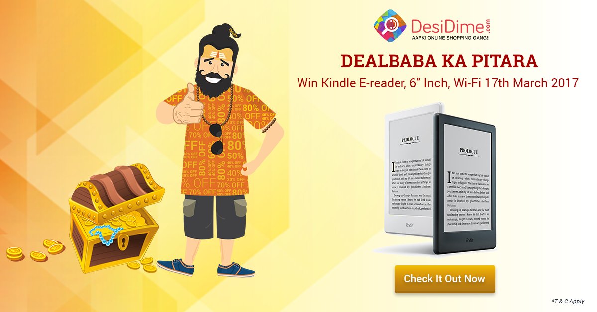 desi_dime's tweet image. #DealbabaKaPitara #ContestAlert
The Contest is about to start in 5 Minutes. Participate Now, visit bit.ly/2mPdcsB