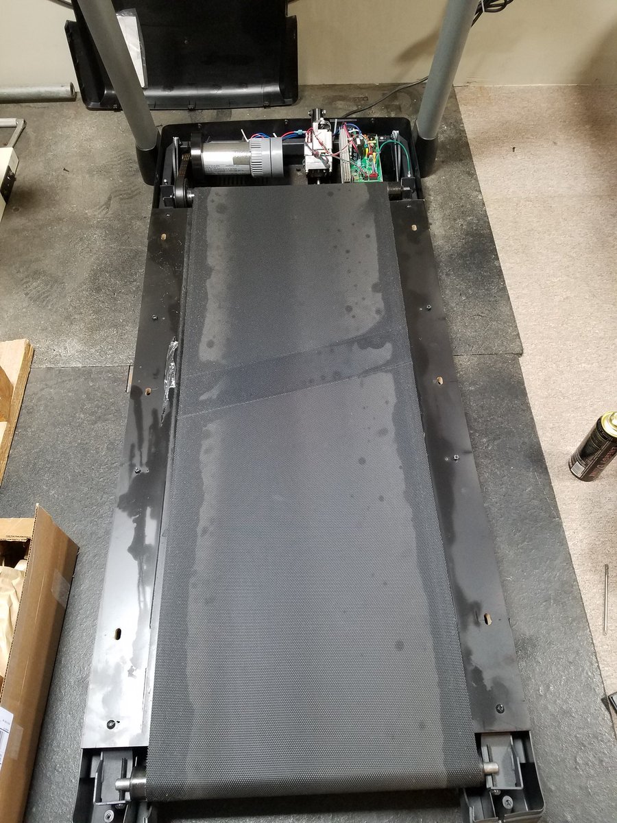 FixnessAz's tweet image. (Before &amp;amp; After) Replace the walking belt of a treadmill, before it causes high amp draws &amp;amp; ruins electronics. 
Fixnessequipment.com