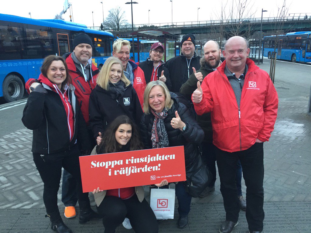 På Borås Resecentrum med <a href="/LOVastsverige/">LO Västsverige</a> Vi måste stoppa vinstjakten #jämlikhetsturné
