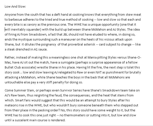 grapple_this's tweet image. Slow Cookin, Rasslin Style: @TableShow @WWE @WWECreative_ish @RobbyTheBrain  @wrestlerweekly @KnifeEdgeChop #tweetthetable