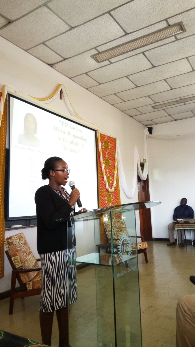 sjHekima's tweet photo. Day 3. Speaker of the day:Miss Beatrice Mumbai Gikonyo #HumanityatBorders https://t.co/aR00WcD7tE