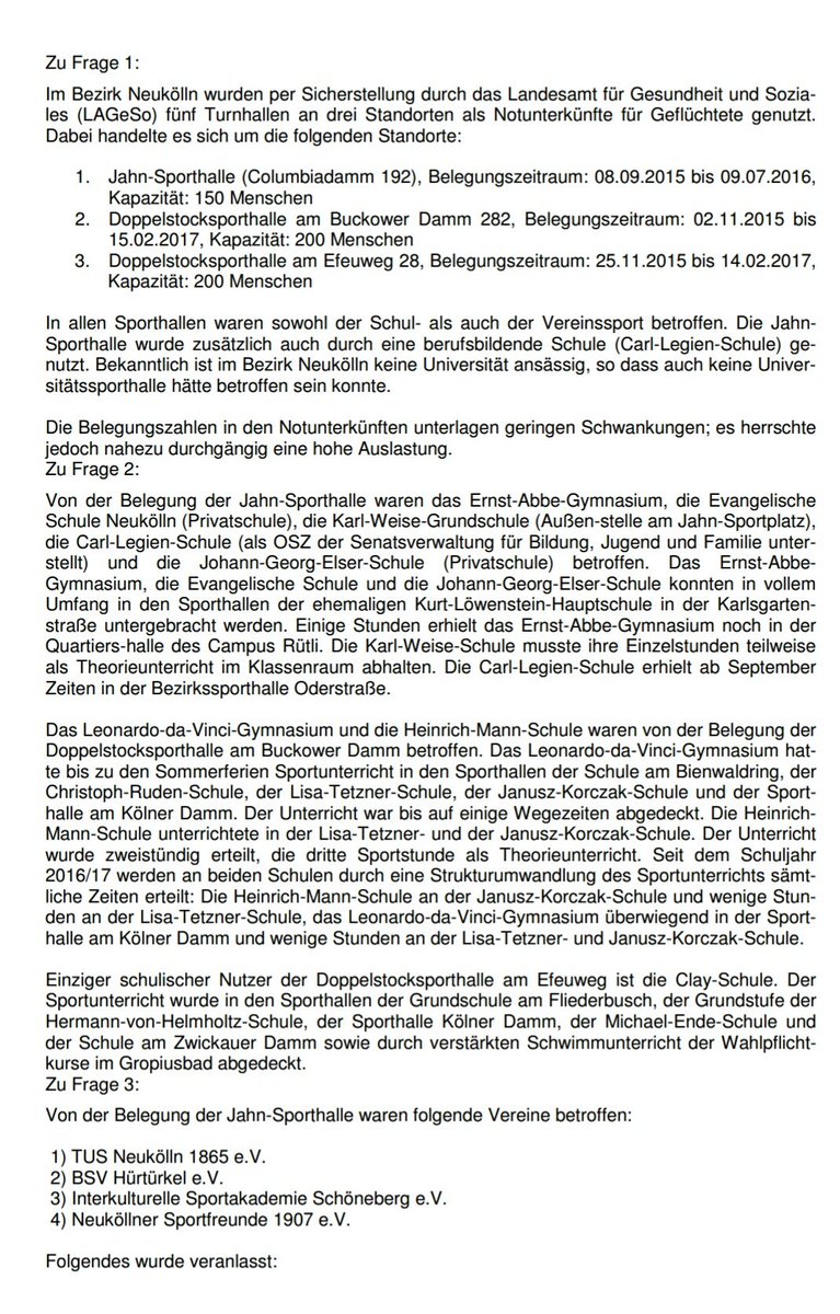 HattelSusanne's tweet photo. Kleine Anfrage zu den #Asylunterkuenften #Efeuweg #BuckowerDamm
#Berlin #Neukoelln #Schoeneberg #Gropiusstadt https://t.co/6GTfNYAIU0