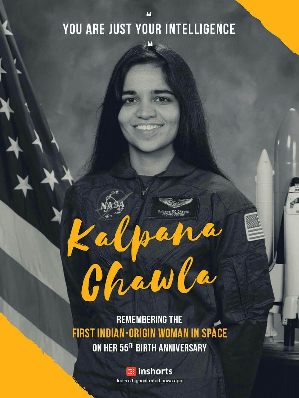Happy birthday kalpana chawla ji 
U make us proud...... Salute to u mam 