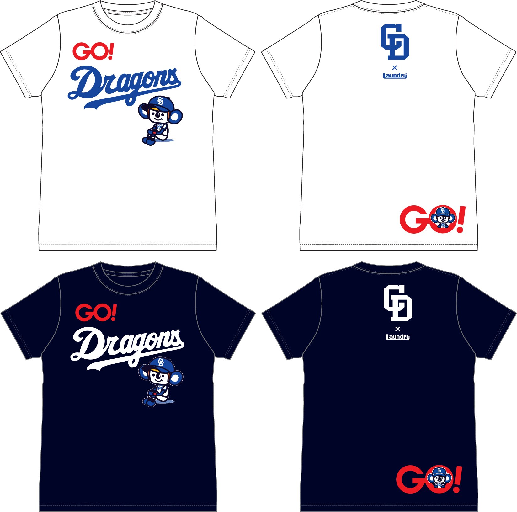 LAUNDRY×中日ドラゴンズ コラボTシャツ リメイク