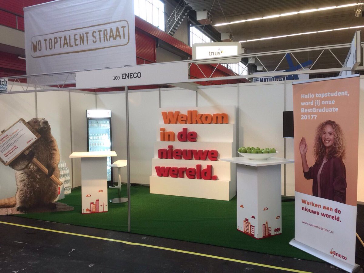 Brenda80's tweet photo. De carrièrebeurs gaat bijna van start! #Eneco is klaar om de topstudenten van #BestGraduates te ontmoeten. #NCB2017 https://t.co/Fv880ayOvY
