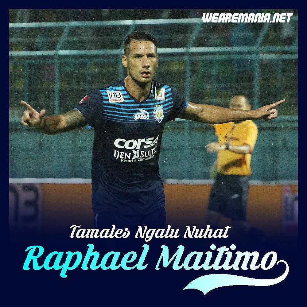 we_aremania's tweet photo. Selamat Ulang Tahun Rapha!
Main 30 kali, dua gol dan lima assist di ISC #HBD #RaphaelMaitimo #SingoTimo https://t.co/LZly90mqjd