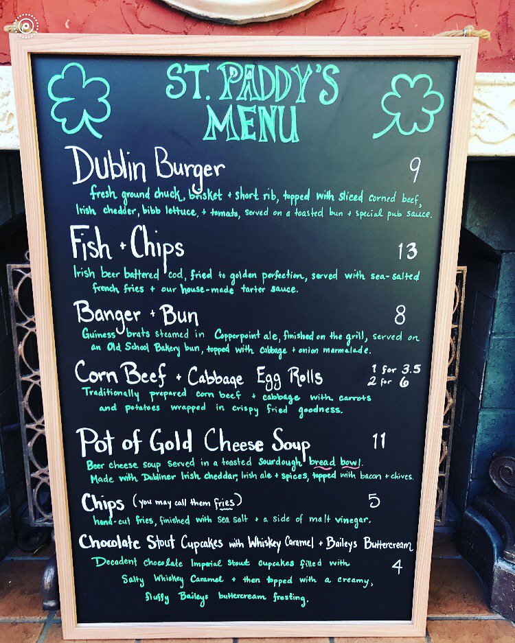 Serving THIS today at our #StPaddysDay Party <a href="/Copperpointbrew/">Copperpoint Brewing</a> from 3-11PM. #comehungry #comethirsty