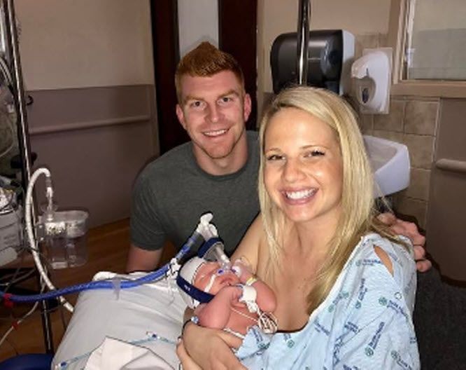 Congrats Andy and Jordan Dalton! The couple just their second