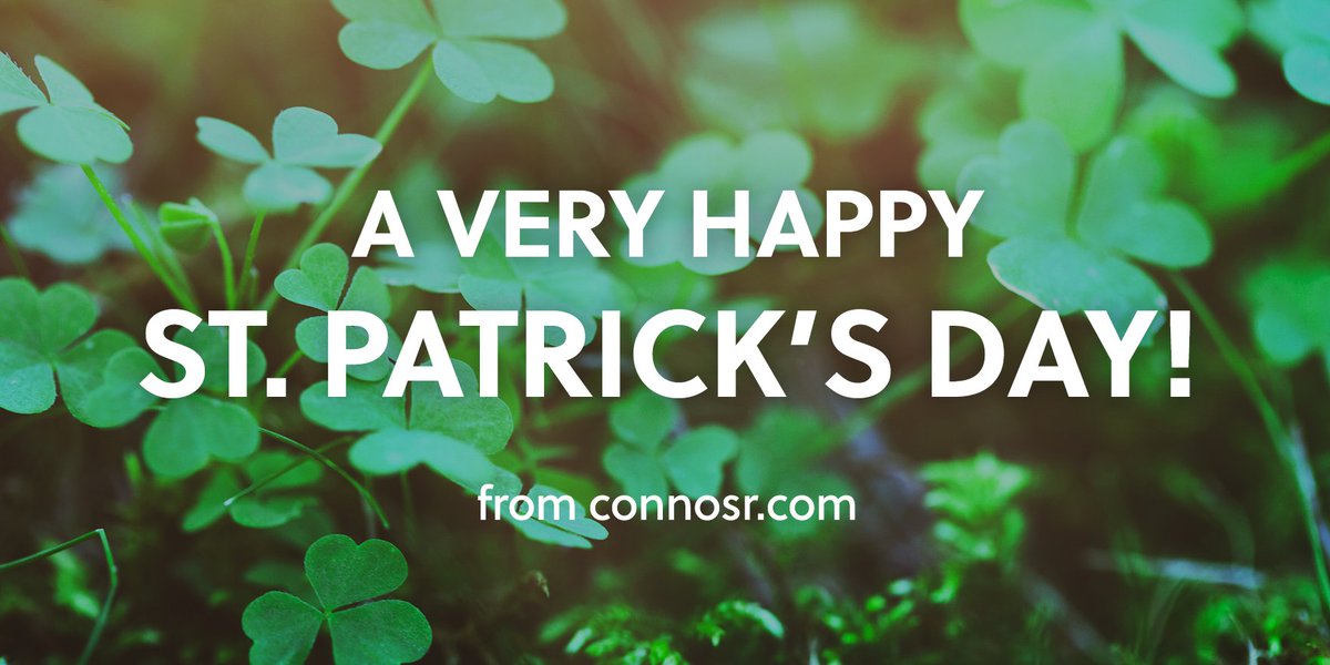 Connosr's tweet photo. A very happy #StPatricksDay from Connosr! Pour yourself an Irish Whiskey or two this evening!!🥃 https://t.co/1Rgk4OD81C