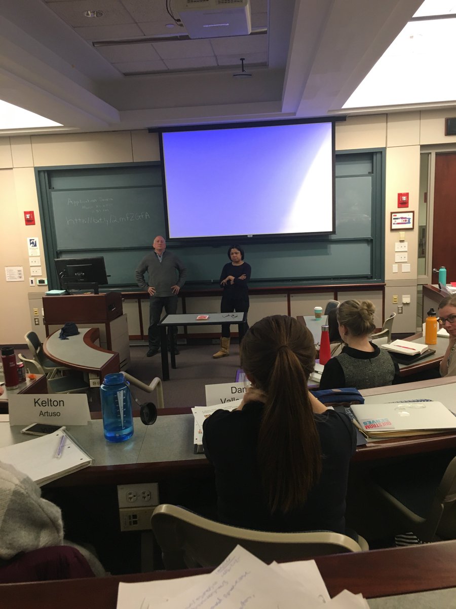 great time at Laura Goodman's BU MBA class last night talking CSR with Rita German of John Hancock. <a href="/BUQuestrom/">Questrom School of Business, Boston University</a> <a href="/LauraG4966/">Laura Goodman</a> #CSR
