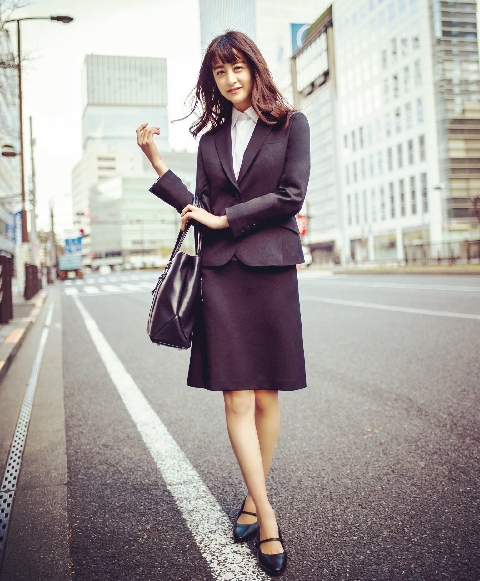 【美品】スーツ上下　CanCam × AOKI 美品】AOKI CanCamコラボ スカートスーツ セットスーツ - メルカリ