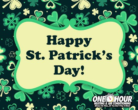 Wishing you the luck of the Irish. Happy St. Patrick's Day!