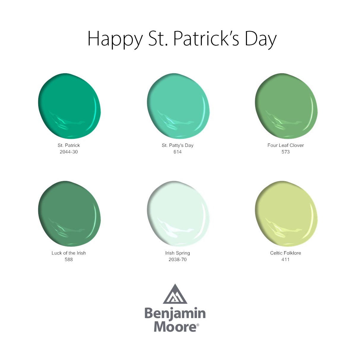 Benjamin_Moore's tweet photo. Happy #StPatricksDay from Benjamin Moore: https://t.co/SIcZvxt9NM