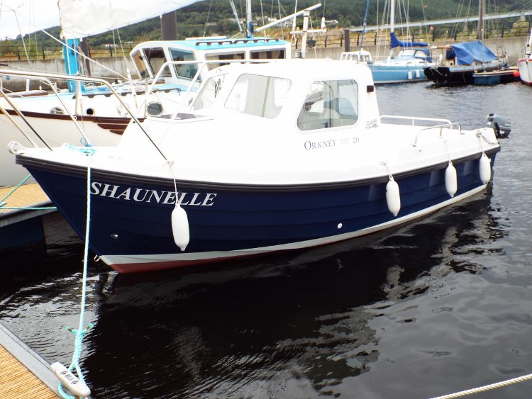 Orkney Pilot House 20 with inboard diesel engine. Priced at £23,000 caleyboats.co.uk/planing-hull/6…