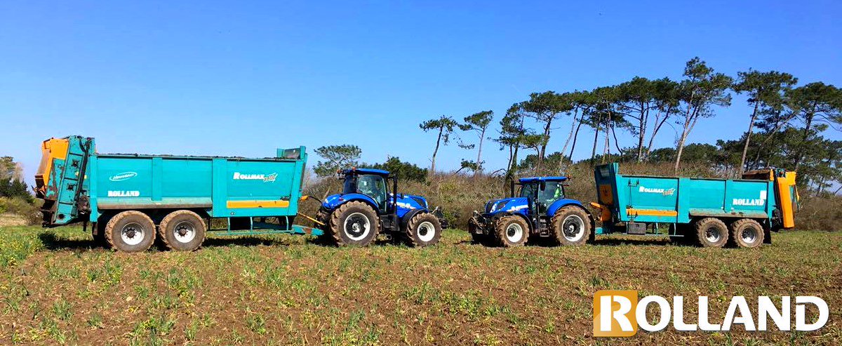 RemorqueROLLAND's tweet photo. La saison des #épandages débute pour les utilisateurs #Rolland ! #Rollmax #EDT #precision #grandelargeur #environnement #fertilisation https://t.co/BofKYndwj3