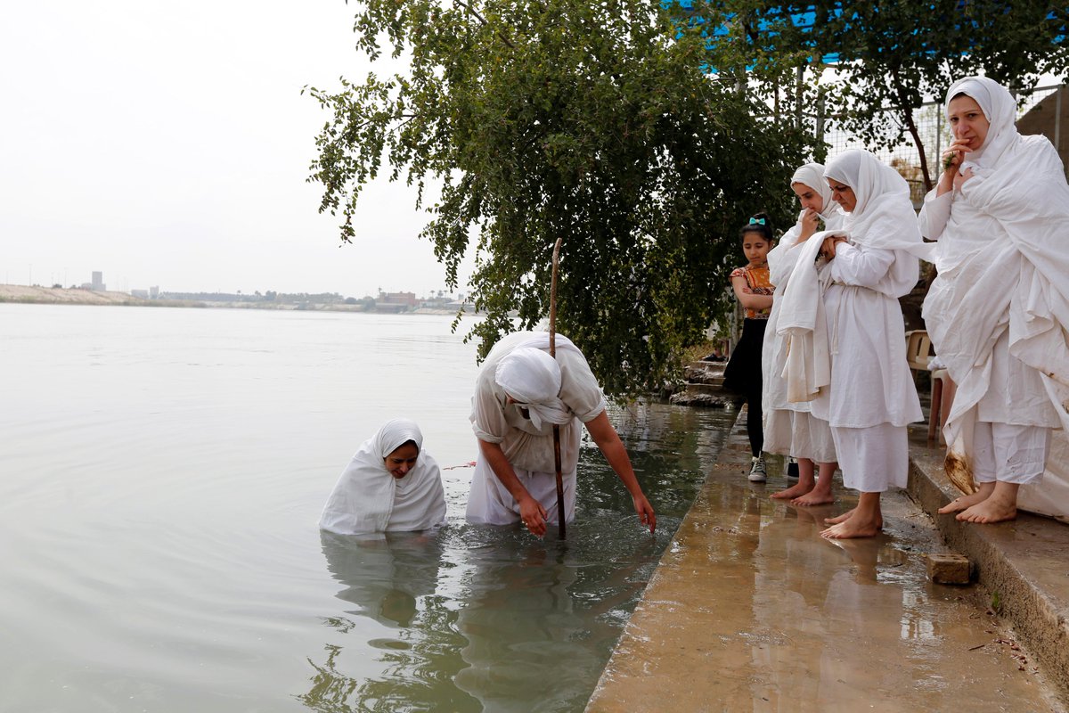 thecitadel_co's tweet photo. Worshipers from the Sabea #Mandean Nation perform rituals in #Baghdad
REUTERS/Ahmed Saad https://t.co/qEK5o2Med3