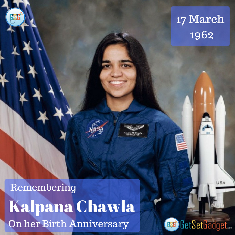 GetSetGadget's tweet photo. 17 March 1962. Remembering Kalpana Chawla on her Birth Anniversary.
#KalpanaChawla
#FridayFeeling https://t.co/Bt909HcFex