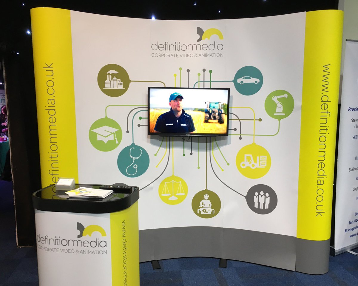 Definiti0nMedia's tweet photo. All set for the @cwchamber expo. Come and say hello! #cwexpo #FridayFreezeFrame https://t.co/qa3vJIUPqW