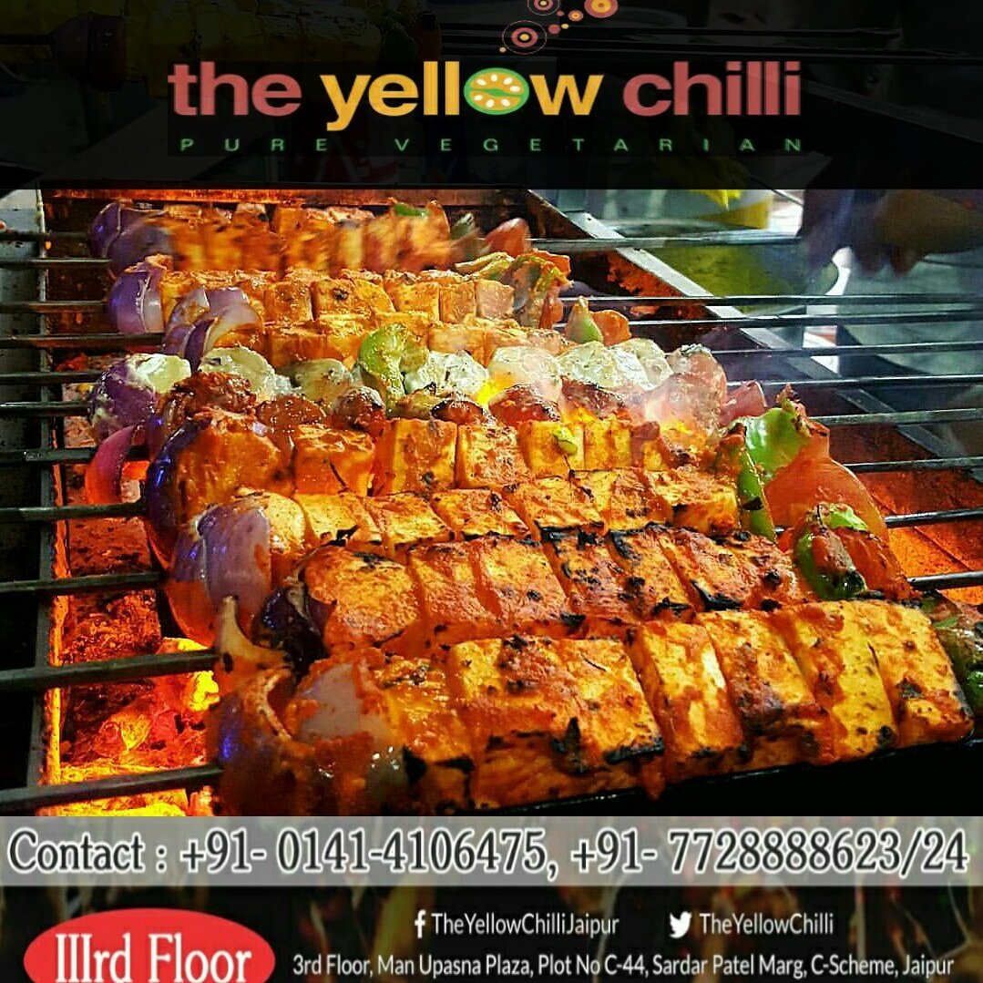 tycjpr's tweet photo. Let's hv n unforgettable #Delicious #Yummy #PaneerTikka @ ur favourite place #TheYellowChilli #Jaipur
#amaizing  #Tasty #Manpasand #FoodFood https://t.co/Cwh6wEFG38