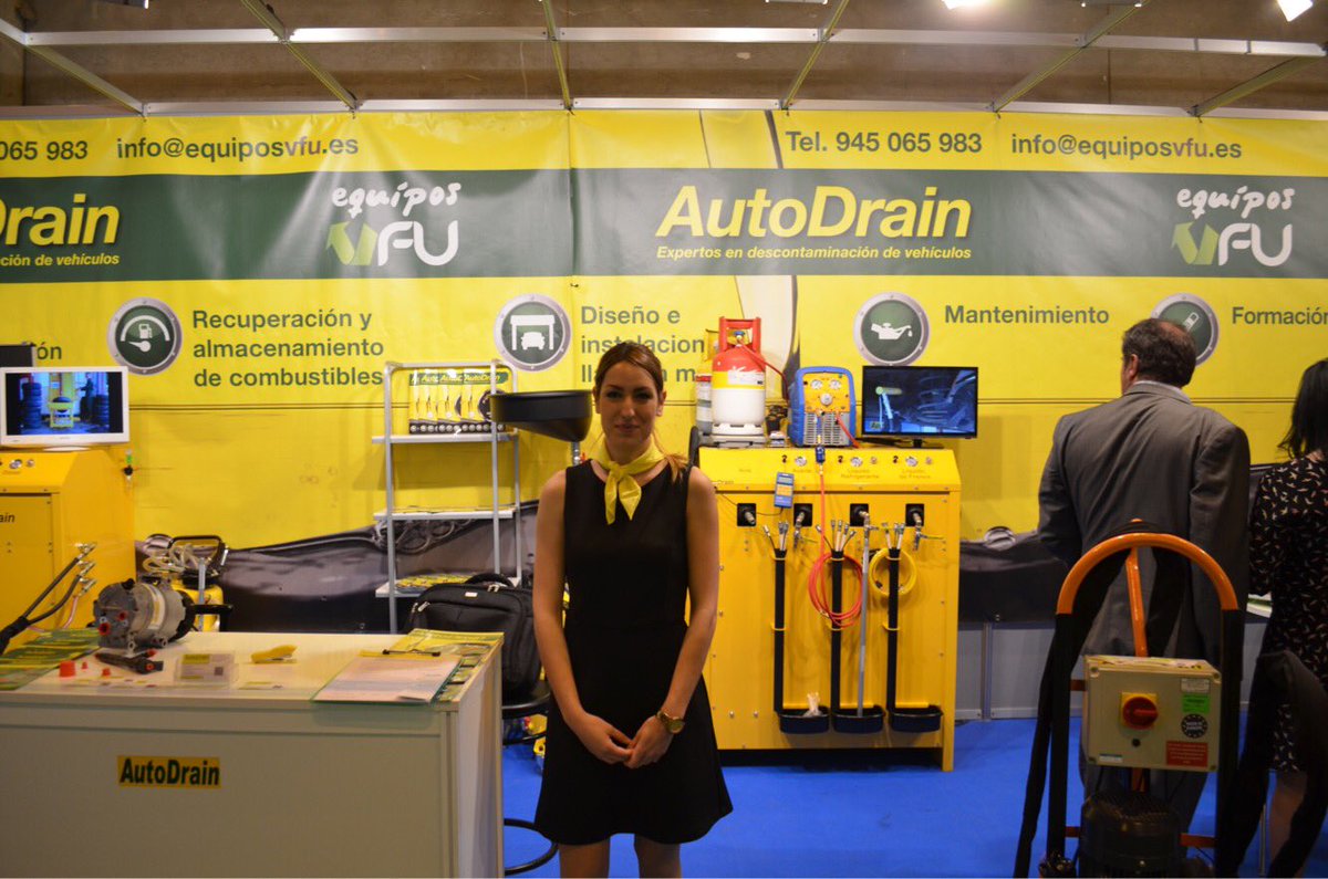 Muy buenos días desde @Motortec_AM ¡Te esperamos en el #Stand6E10 de <a href="/AutoDrain/">AutoDrain</a> en la @feriademadrid ! #Motortec2017 #hostess #FelizFinde