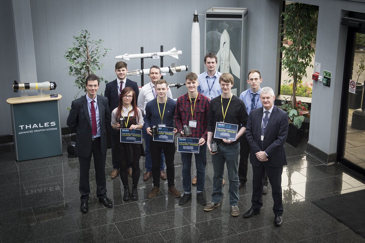 ThalesUK's tweet image. Fantastic to welcome the UK #ProjectArduino winners on site last week. A brilliant project & great day! Well done team! @QueensUBelfast
