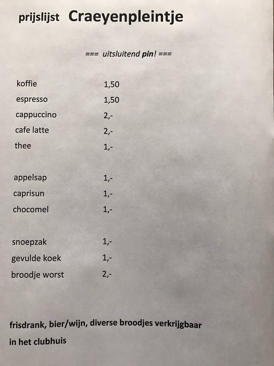 vmhbsc's tweet image. Vanaf dit weekend ook bonenkoffie en overheerlijke cappuccino van sponsor @Quaffee op het Craeyenpleintje @hbscraeyenhout @Craeyenhout