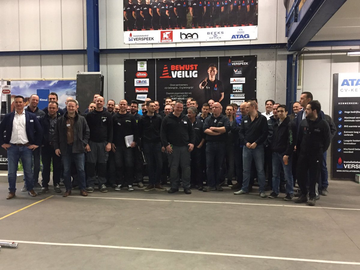 Geslaagde #bewustveilig. Complimenten aan Dirk en Martijn van #Belisol en #Verspeek en team!