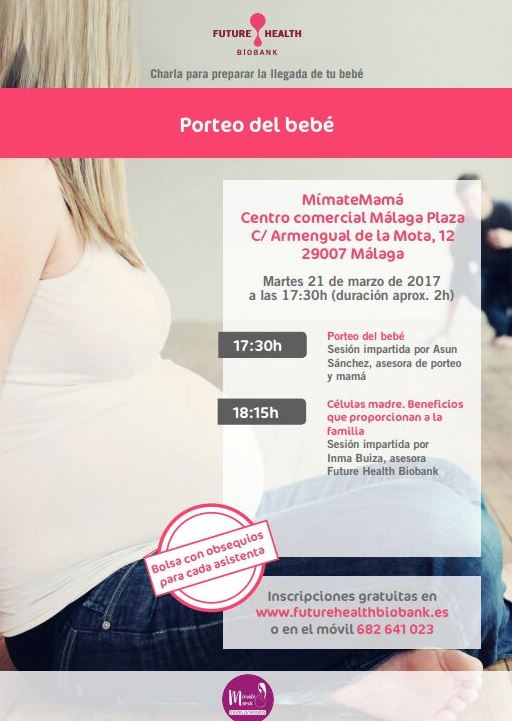 malagaplaza's tweet photo. ¡Mamá o futura mamá! Mañana tienes sesión doble en nuestra tienda @MimateMama: porteo y células madre. A partir de las 17,30 h. https://t.co/0ruWA2YLGr