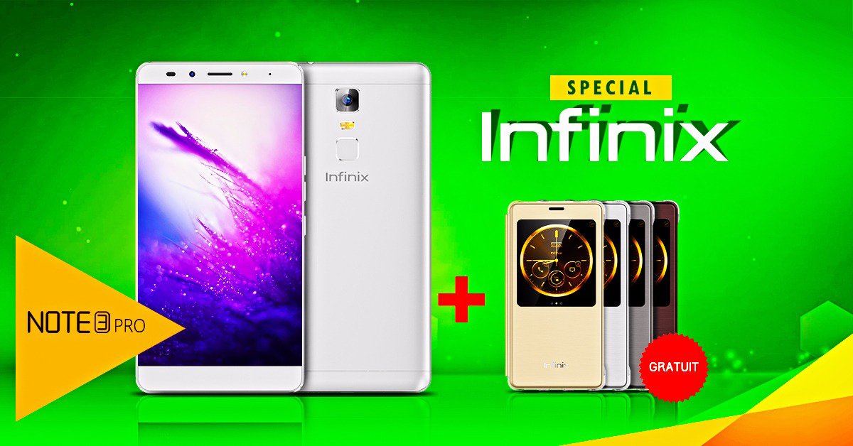 festimobci's tweet image. En ce moment , pour tout achat* d'un #NOTE3PRO, un étui intelligent offert!
(*)offre valable dans tous les points de vente Infinix.