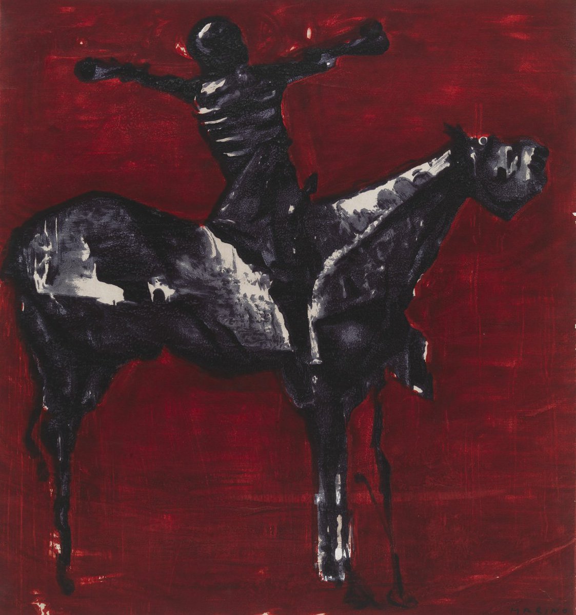 GalleryPangolin's tweet photo. #invocazinoe #marinomarini #seriograph #CheltenhamGoldCup #winner? #CheltenhamFestival one of the #prints in our #exhibition #openssaturday https://t.co/qZ9eEL3Ci5
