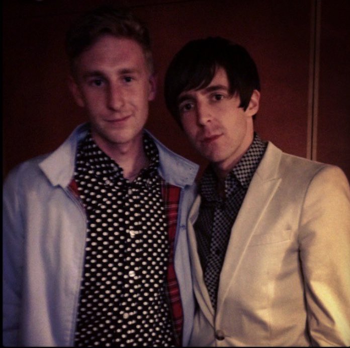 ABModBlog's tweet image. Happy Birthday to @MilesKaneMusic. Here's an old pic. Think he's a little miffed that my polka dots were bigger...