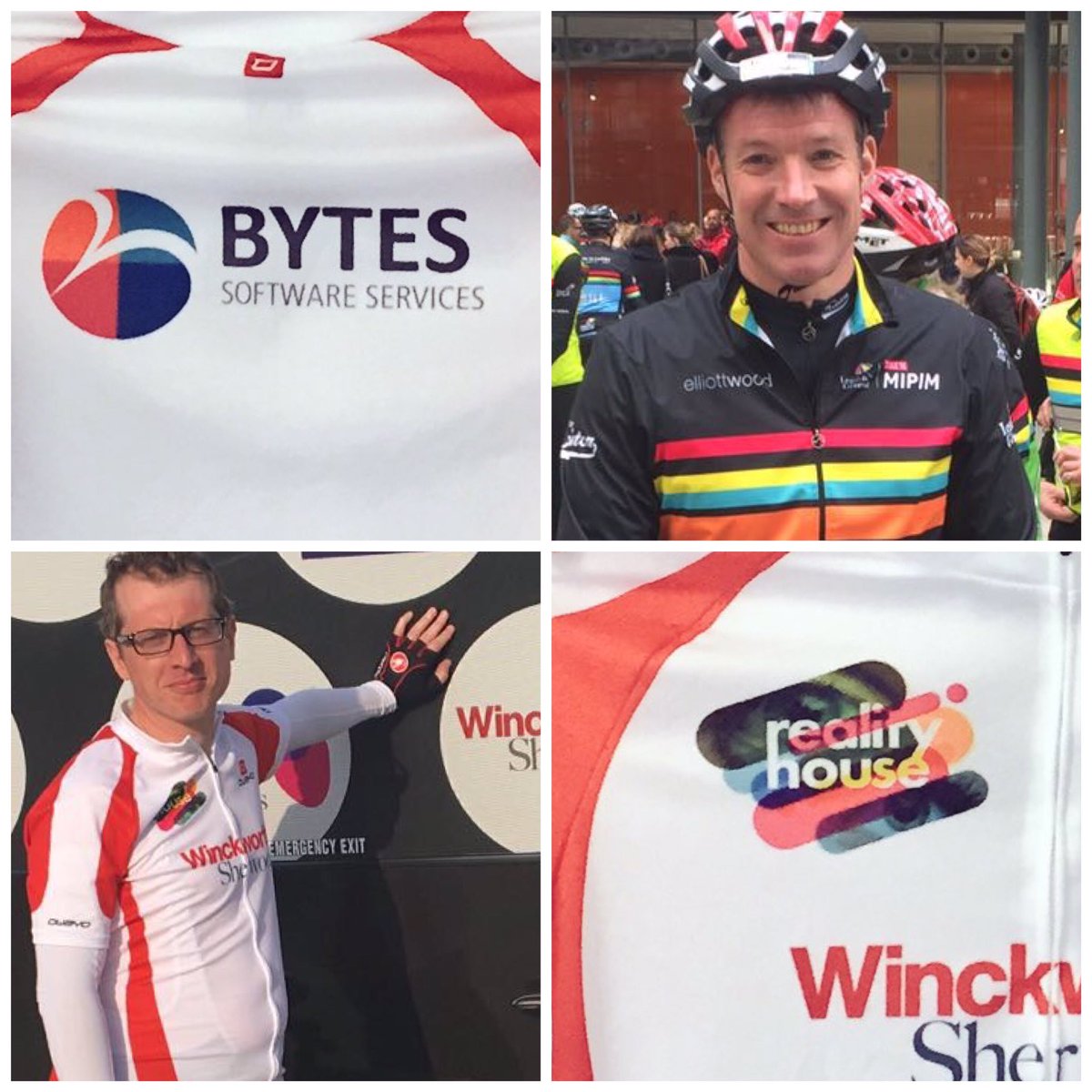 WS_Law's tweet photo. Huge thanks to our #CycleToMIPIM shirt sponsors @Bytes_Software & @realityhouse. The guys arrived safe & sound! #wsmipim @ClubPeloton @Coram https://t.co/TJNJLYQBqu